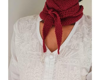 Skinny Crochet Triangular Scarf Pattern (Digital Download)