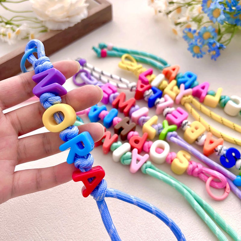 Rope Key Chain Name - Etsy