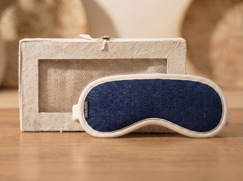 Organic Hemp Large Sleep Mask | Natural Fiber Eye Patch, Ethically ...