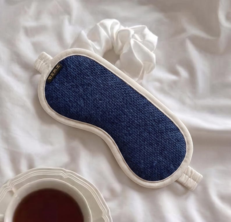 Organic Hemp Large Sleep Mask | Natural Fiber Eye Patch, Ethically ...
