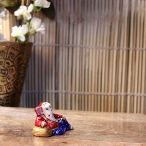 ganesha idol small size lying ganpati decorative showpiece