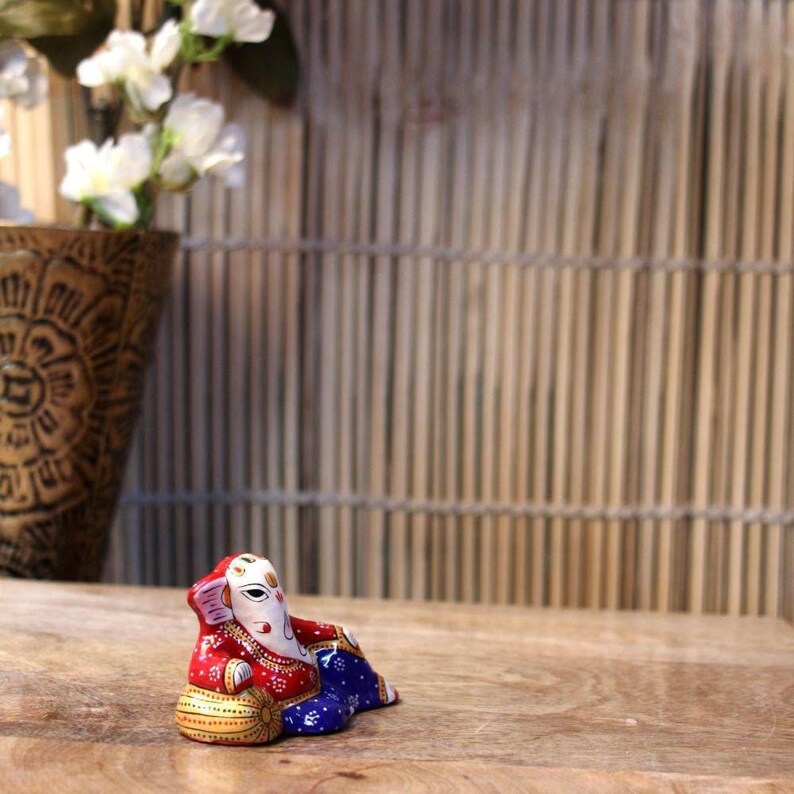 ganesha idol small size lying ganpati decorative showpiece