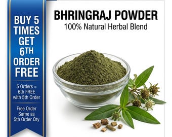 Bhringraj Powder (Eclipta Alba) – Organic Ayurvedic Herb for Hair Care, Scalp Health & Nourishment