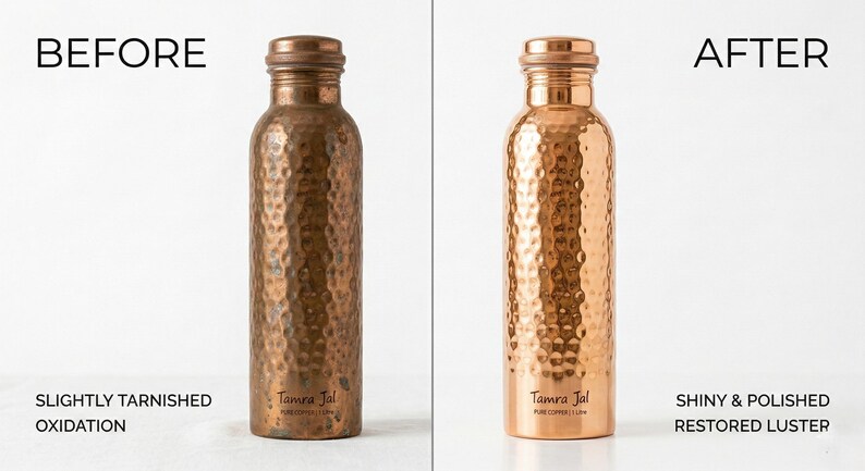 Hammered Copper Water Bottle
