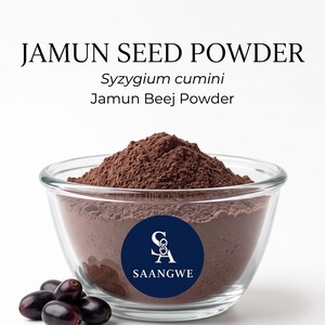 Jamun Seed Powder | Java Plum Powder | Syzygium Cumini Botanical for DIY Beauty & Traditional Uses