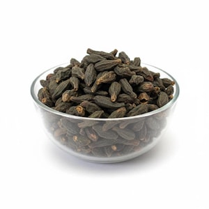 haritaki fruit bowl dried harad natural herbal raw ingredient