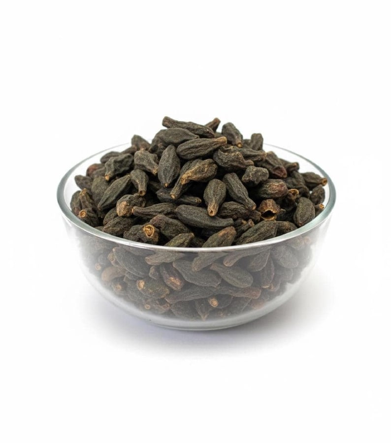 haritaki fruit bowl dried harad natural herbal raw ingredient