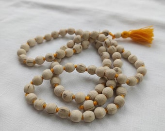 Mala de Oración Tulsi, 108 Cuentas de Albahaca Sagrada, Meditación Krishna al por Mayor