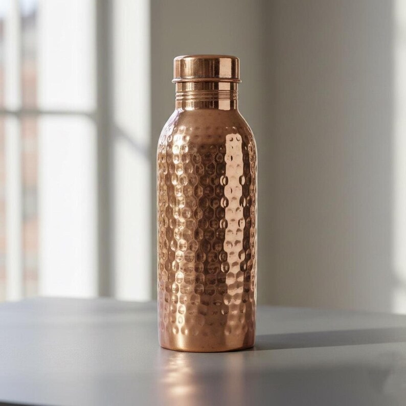 Hammered Copper Water Bottle