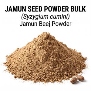 Jamun Seed Powder, Bulk Java Plum Jambul, Herbal Use