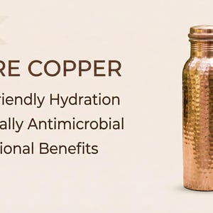 Hammered Copper Water Bottle