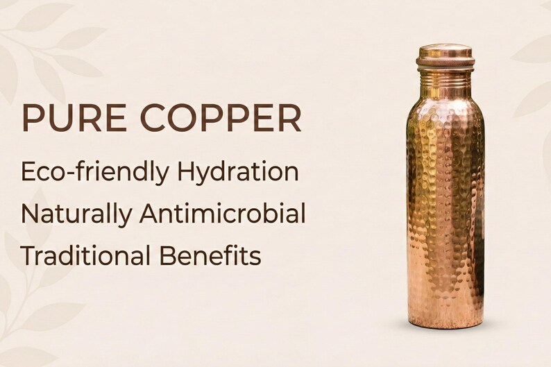 Hammered Copper Water Bottle