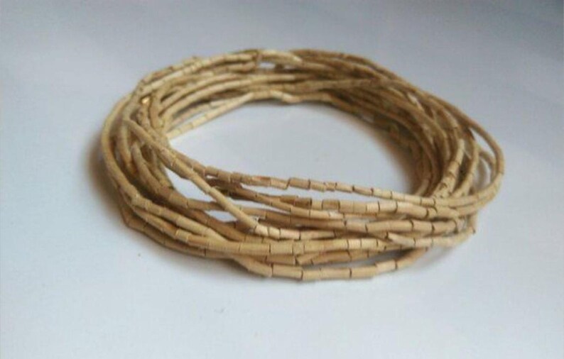 Premium kanthi mala coiled – natural wooden kanthi beads for spiritual wear and daily use