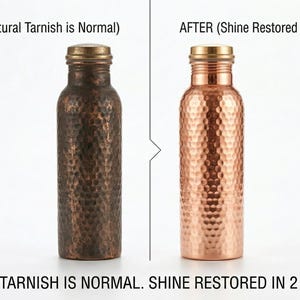Hammered Copper Water Bottle