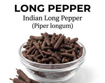 Poivre long indien (Pipli) entier | Épices Piper Longum | Ingrédient culinaire et botanique naturel