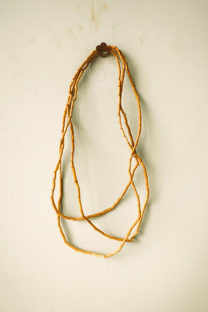 Multiple layer kanthi mala – traditional wooden bead necklace for spiritual use and devotion