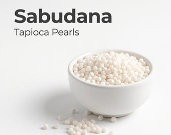 Sabudana tapiokapärlor för matlagning | Sagopärlor Fastarecept och köksanvändning