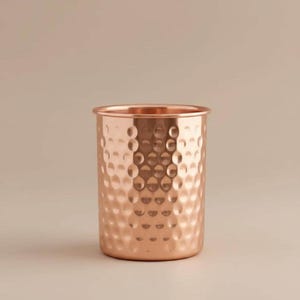 Hammered Copper Water Glass