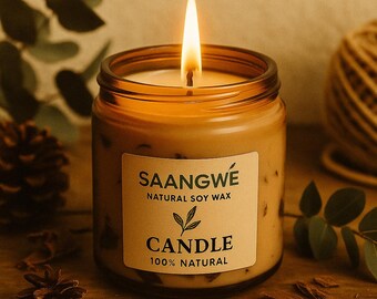 Soy wax Candle, Coffee Scented Jar, Cafe Style Home Fragrance, Coworker Present
