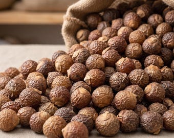 Organic Soap Nuts Whole Reetha, Natural Hair Cleanser for Hair Growth, Chemical Free Shampoo