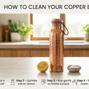 Hammered Copper Water Bottle