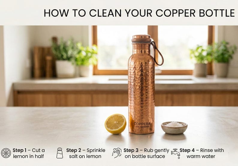 Hammered Copper Water Bottle