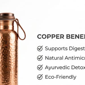 Hammered Copper Water Bottle