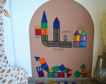 Lámina magnética Lukada | Lámina magnética autoadhesiva para pared | Montessori | Pizarra magnética para escribir y borrar | Regalo para la habitación de los niños
