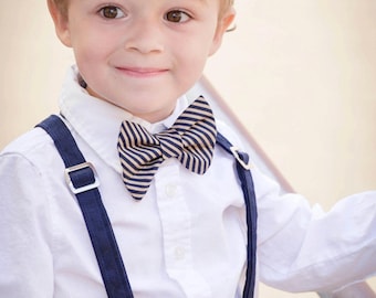 Boys Bow tie, Boys Bowtie, Boys Bowtie and Suspender Set, Bowtie and Suspender set for newborn, toddler and boys