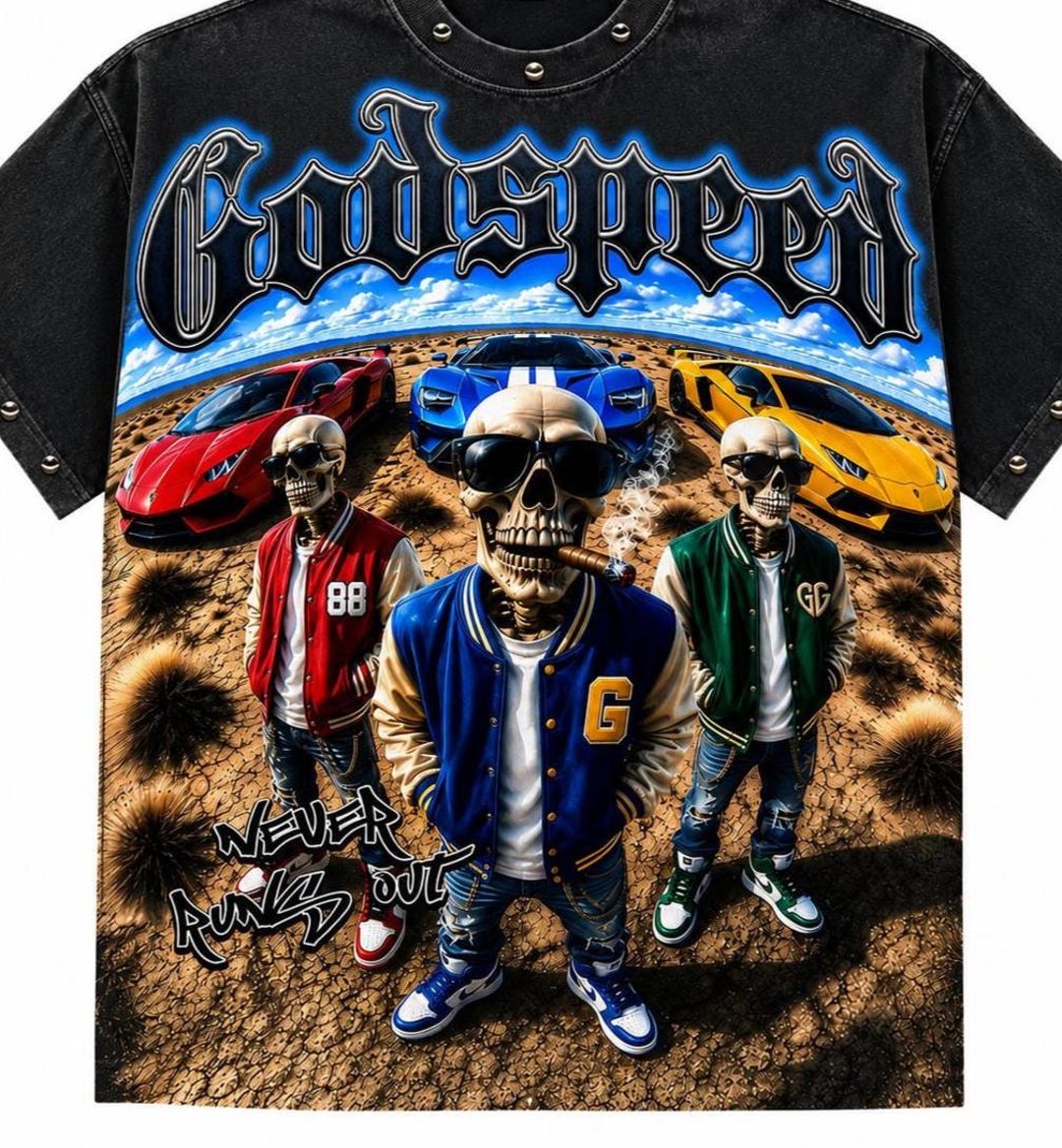 Godspeed Designs Godspeed Skull Supercar PNG / Gráfico gótico de esqueleto urbano ...