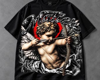 Cherub Angel PNG, Vintage Cupid Graphic, Y2K Streetwear Shirt Design, DTF Digital Download