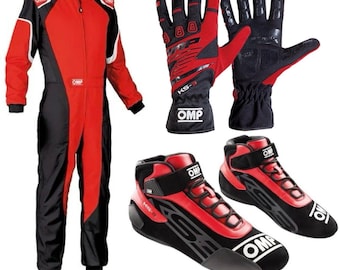 Combinaison de course de karting CIK/FIA niveau 2 avec chaussures, gants et cagoule gratuite
