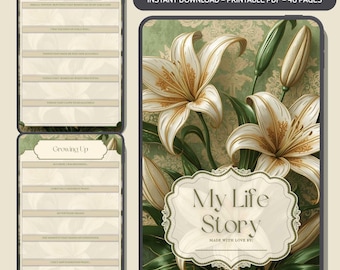 Legacy Journal: Guided Prompts, Family Heirloom (PDF Digital)