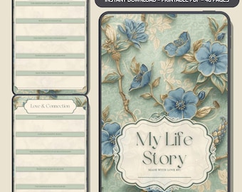 Legacy Journal: Guided Prompts, Family Heirloom (PDF Digital)