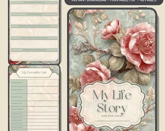 Grandma's Life Story Journal: Family Legacy, Memories & Wisdom (PDF Digital)