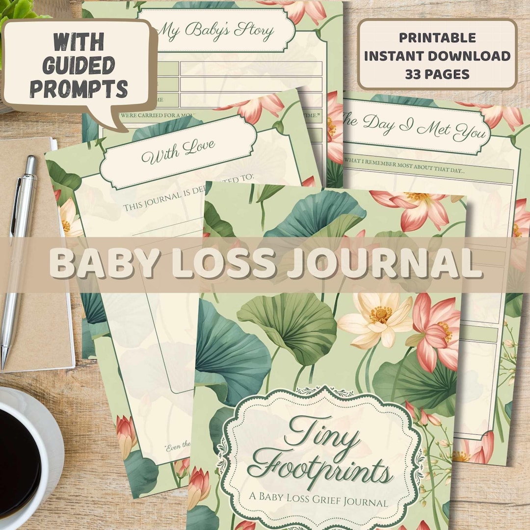 Baby Loss Grief Journal Printable: 33-page Family Memory Keepsake (PDF) - Etsy