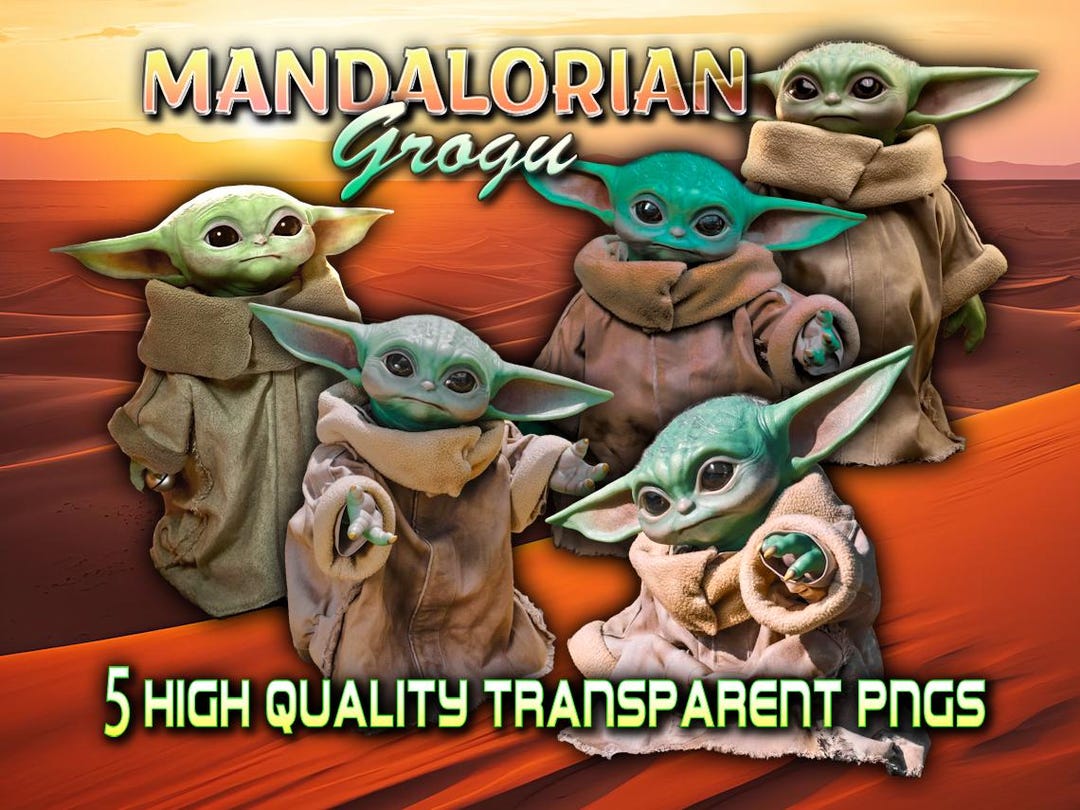 Grogoo Vector 5 Premium Mandalorian Grogu Clipart, PNG, Design, Vector Graphics ...