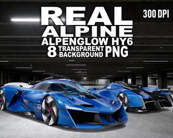 Alpine Alpenglow HY6 Real Car PNG Clipart 2K+ Pack