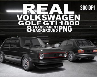 Volkswagen Golf GTI 1800 Real Car PNG Clipart 2K+ Pack