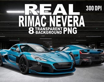Rimac Nevera Real Cars 8 Transparent PNG 300 DPI