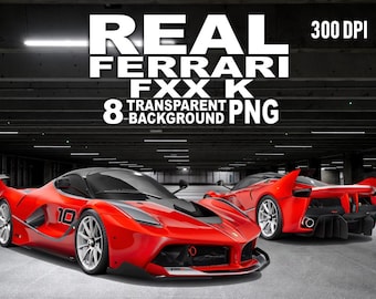 Ferrari FXX K Real Car PNG Clipart 2K+ Pack