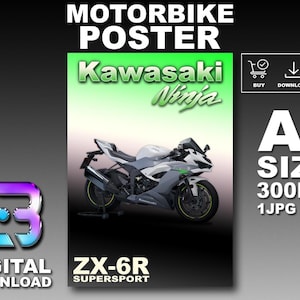 Kawasaki Zx6r Template - Etsy