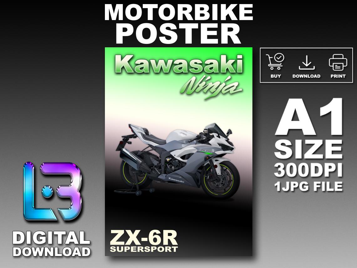 Kawasaki Zx6r Poster - Etsy