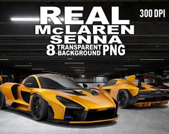 McLaren Senna Real Car PNG 8 Transparent Background 2K+ 300 DPI