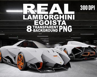 Lamborghini Egoista PNG Clipart, Transparent Car Graphics (300 DPI)