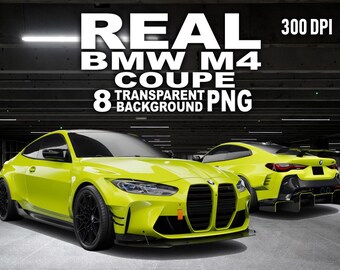BMW M4 Coupe PNG Bundle 8 Real Car Images Transparent Background