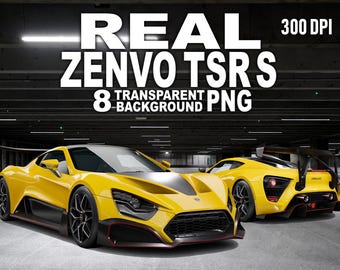 Zenvo TSR S Transparent PNG Pack 8 High Resolution Car Cliparts
