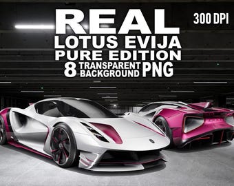 Lotus Evija Pure Edition Real Car PNG Bundle 8 Transparent Background 300 DPI