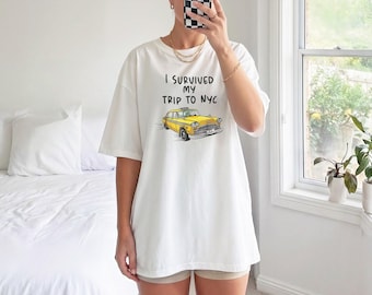 J'ai survécu à mon voyage à New York T-shirt bébé T-shirt cadeau drôle Chemise graphique