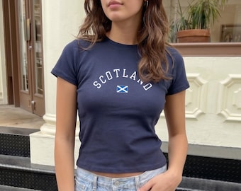 Scotland Scottish World Football Shirt Country Soccer Team 2026 Womens Baby Tee T-Shirt Top Flag Shirt